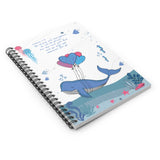 Inspirational Christian-Themed Spiral Notebook – White; Lined – For Your Baby's Precious Moments - Be Strong and Courageous