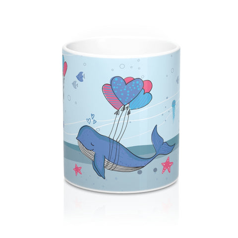 Unwind with our Lovely Designer Under-The-Sea Ceramic Mug – 11oz
