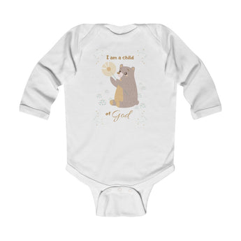 Child of God – Bear – Christian-Themed Infant & Toddler Long-Sleeve Bodysuit – Unisex