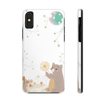 Impact-Resistant Phone Case for iPhone X - Woodland Animals