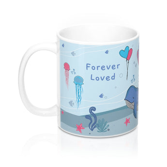 Forever Loved – Unwind with our Lovely Designer Under the Sea Ceramic Mug – 11oz