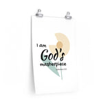 God’s Masterpiece – Flower – Inspirational Christian Art Poster – Premium Matte, 12” x 18”