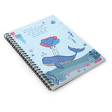 Inspirational Christian-Themed Spiral Notebook – Blue; Lined – For Your Baby's Precious Moments - Be Strong and Courageous