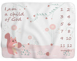 Baby Monthly Milestone Blankets