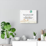 Fathers Do Not Provoke Your Children – Inspirational Christian Art Gallery Wrap for Baby's Nursery – Premium Matte Cotton, 10” x 8”
