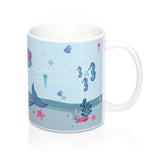 Unwind with our Lovely Designer Under-The-Sea Ceramic Mug – 11oz