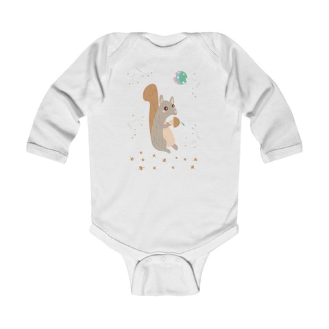 Woodland Squirrel – Infant & Toddler Long-Sleeve Bodysuit - Unisex