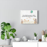 A Wise Child Brings Joy – Inspirational Christian Art Gallery Wrap for Baby's Nursery – Premium Matte Cotton, 10” x 8”