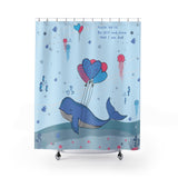 Inspirational Christian Shower Curtain – Blue - Beautiful Under the Sea Scene - Psalm 46:10, Be Still and Know That I am God