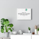 Let the Children Come to Me – Inspirational Christian Art Gallery Wrap for Baby's Nursery – Premium Matte Cotton, 10” x 8”